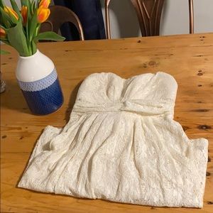 Strapless Lace Dress